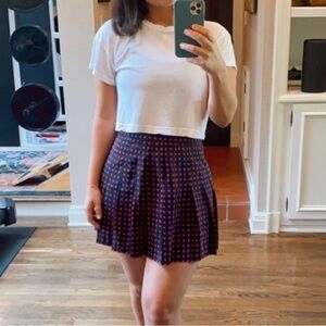 Vintage Tail Tennis Pleated Skirt